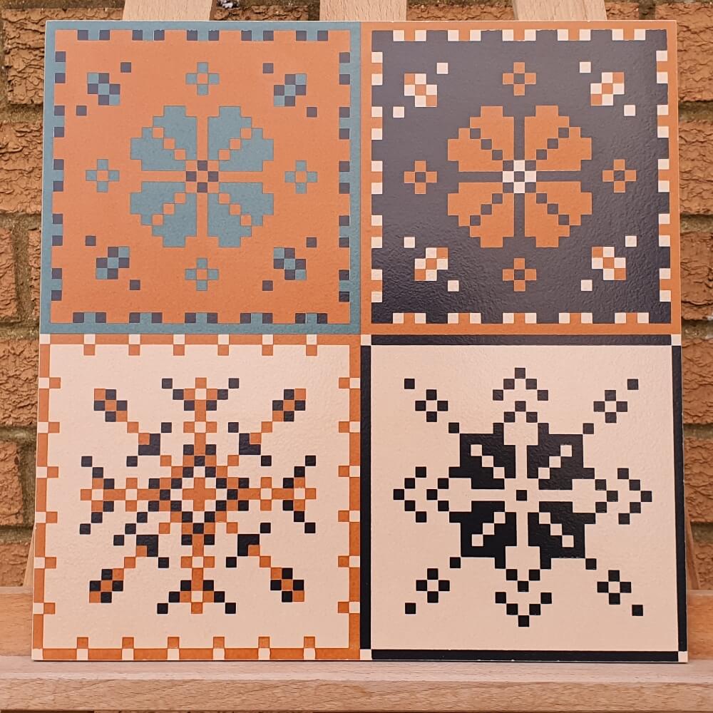 Placi de perete și podea din ceramică mată rectificată aztecă mexicană 300x300mm