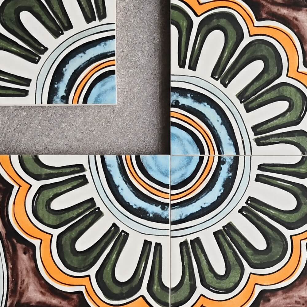 Mexican Blue Crocus Rectified Matt Ceramic (300mm x 300mm) Wall and Floor Tile