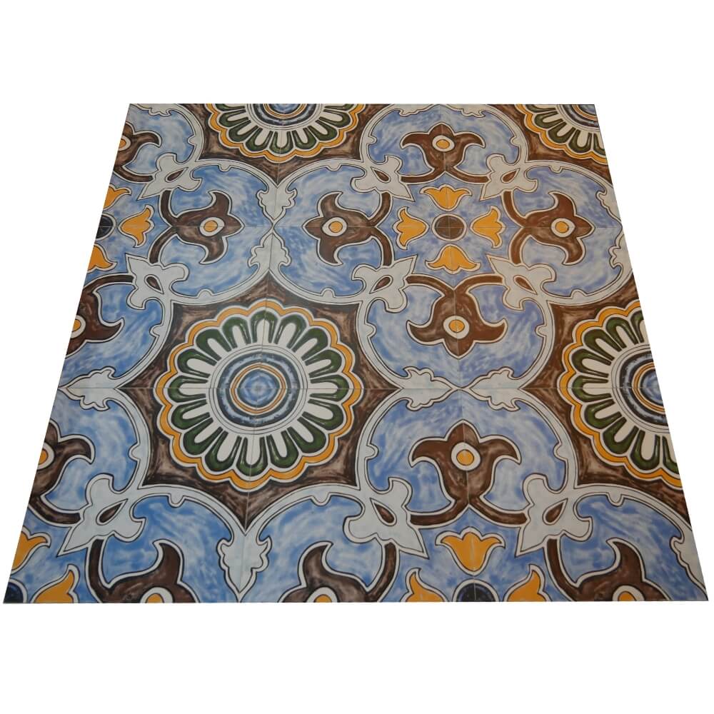Mexican Blue Crocus Rectified Matt Ceramic (300mm x 300mm) Wall and Floor Tile