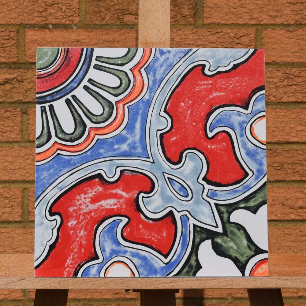 Crocus roșu mexican, ceramică mată rectificată, 300x300mm, gresie și faianță