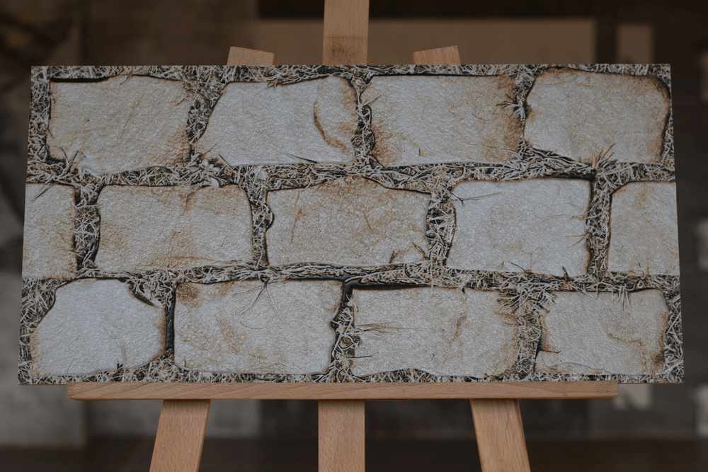 Mudstone Milky Split Face Rectified Matt Porcelain (300mm x 600mm) Wall Tile