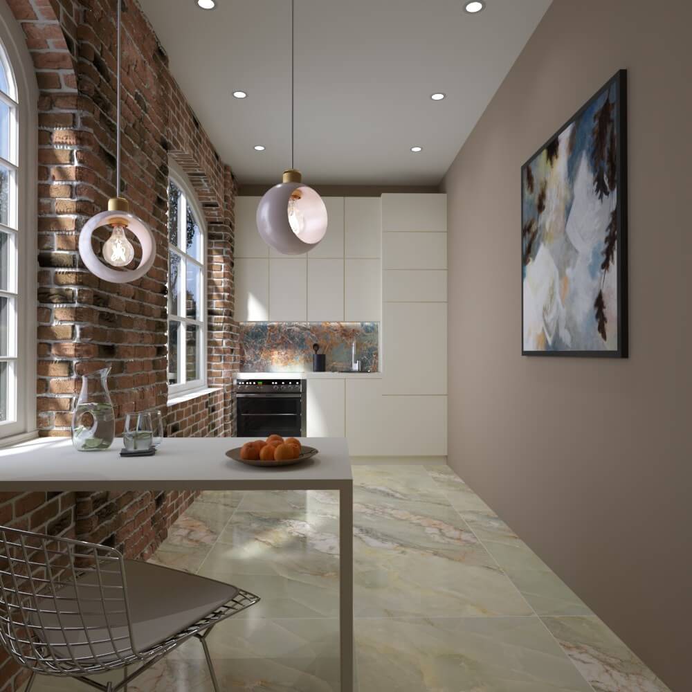 Nebula Sapphire Rectified Large Format Exotic Surface Stone Effect Porcelain (800mm x 1600mm) Floor & Wall Tiles