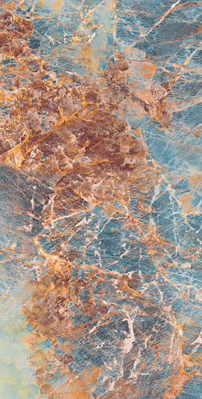 Nebula Sapphire Rectified Large Format Exotic Surface Stone Effect Porcelain (800mm x 1600mm) Floor & Wall Tiles