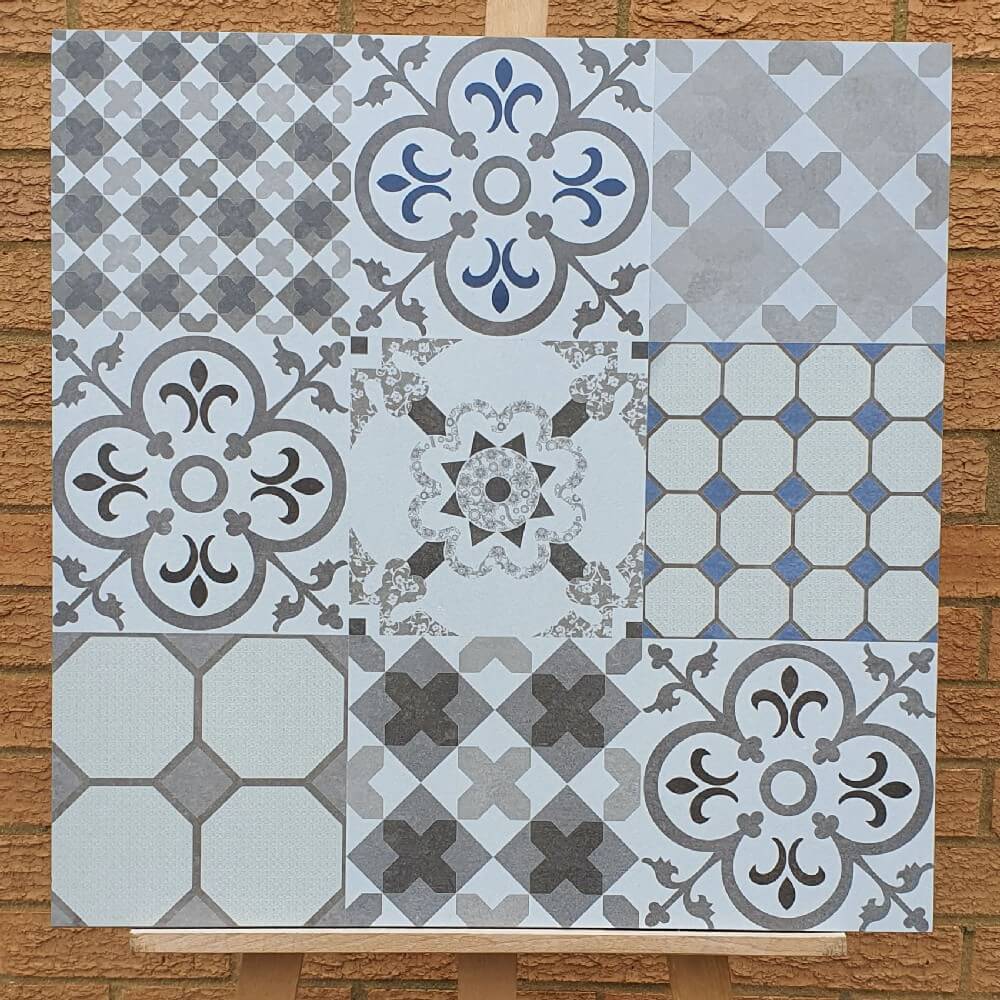 Porțelan mat, rectificat Normandy, 20 mm, 600 x 600 mm, gresie pentru podea pentru interior și exterior