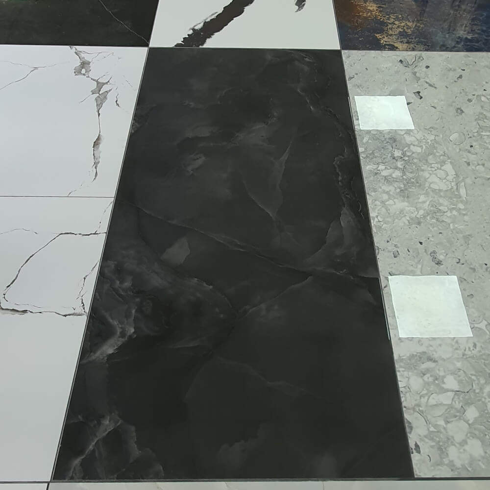 Onyx Smoke Rectified Large Format Polished Stone Effect Porcelain (800mm x 1600mm) Floor & Wall Tiles