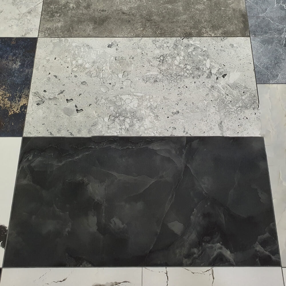 Onyx Smoke Rectified Large Format Polished Stone Effect Porcelain (800mm x 1600mm) Floor & Wall Tiles