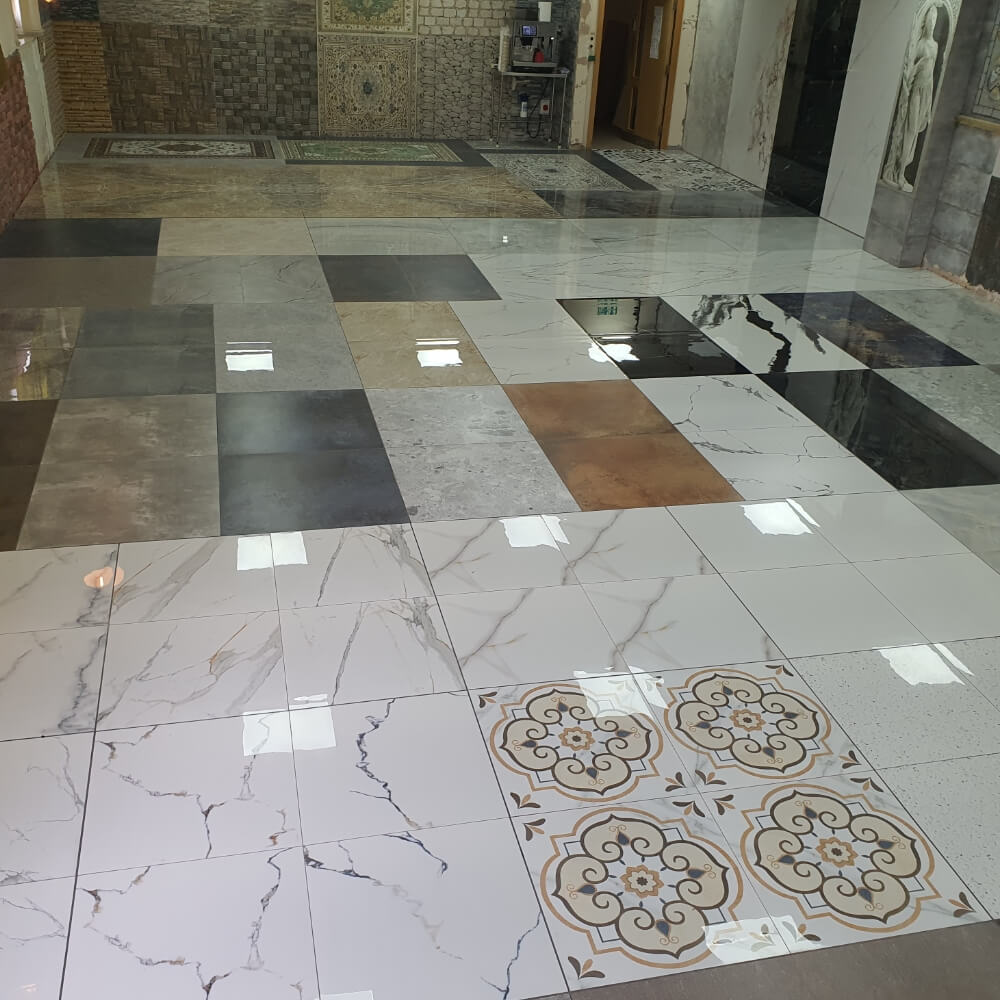 Onyx Smoke Rectified Large Format Polished Stone Effect Porcelain (800mm x 1600mm) Floor & Wall Tiles