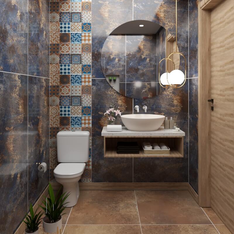 Oxford Orange Rectified Matt Stone Effect Porcelana 800x800mm Płytki ścienne i podłogowe