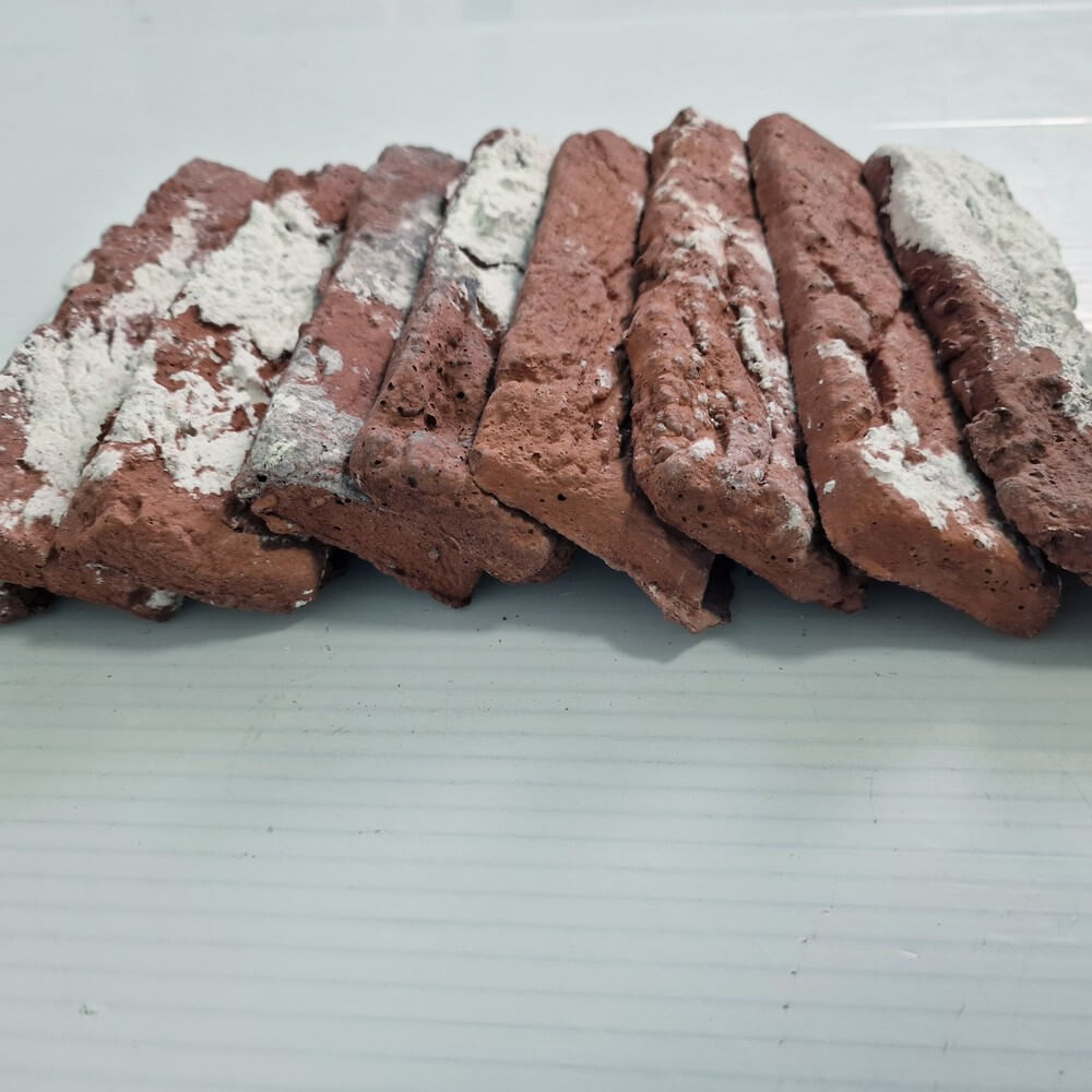 Białe, brązowe i czarne halki Multi Brick z efektem odzysku tlenku