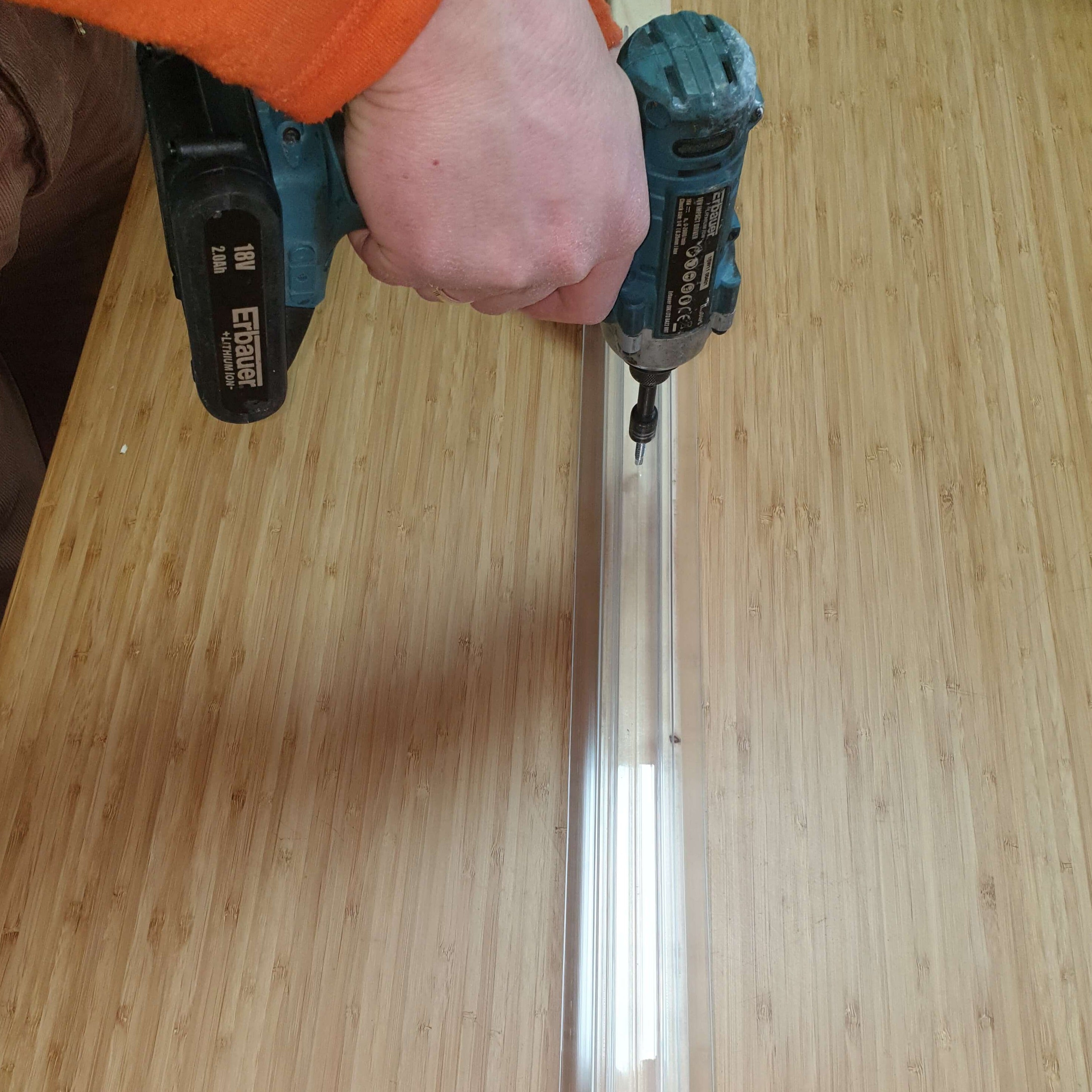 Polycarbonate Snap-Down Glazing Bar Clear for Use With 4mm / 6mm / 8mm / 10mm Polycarbonate Roofing Sheet