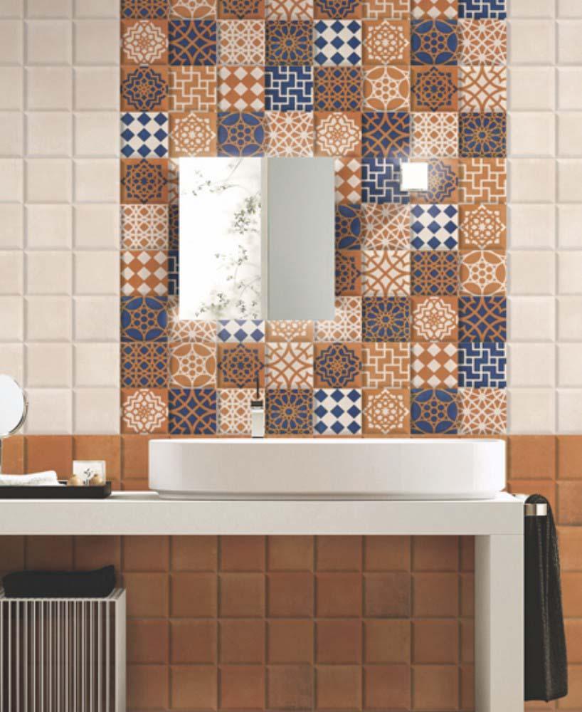 Dekoracyjna matowa ceramiczna płytka ścienna Piazza Axel DK 300x300mm
