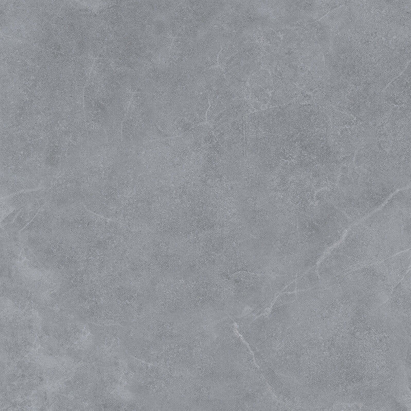 Plast Grey Rectified Gloss Glazed Porcelain (600mm x 600mm) Wall and Floor Tiles