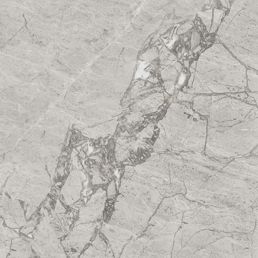 Pompei Natural Rectified Glossy Stone Effect Porcelain (800mm x 800mm) Wall and Floor Tiles