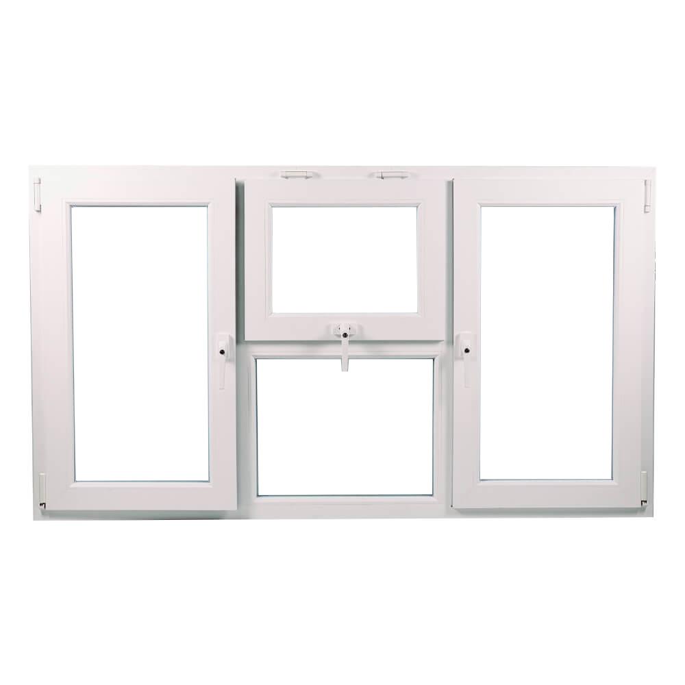 uPVC Side & Top Hung Tilt and Turn Double Glazed Window Frame and Glass 85mm UK 2 Gasket Seal - Multi Size