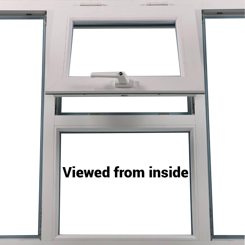 UPVC Side & Top Hung, uchylna i obrotowa rama okienna z podwójnymi szybami i szkłem 70mm UK 2 Uszczelka - wiele rozmiarów