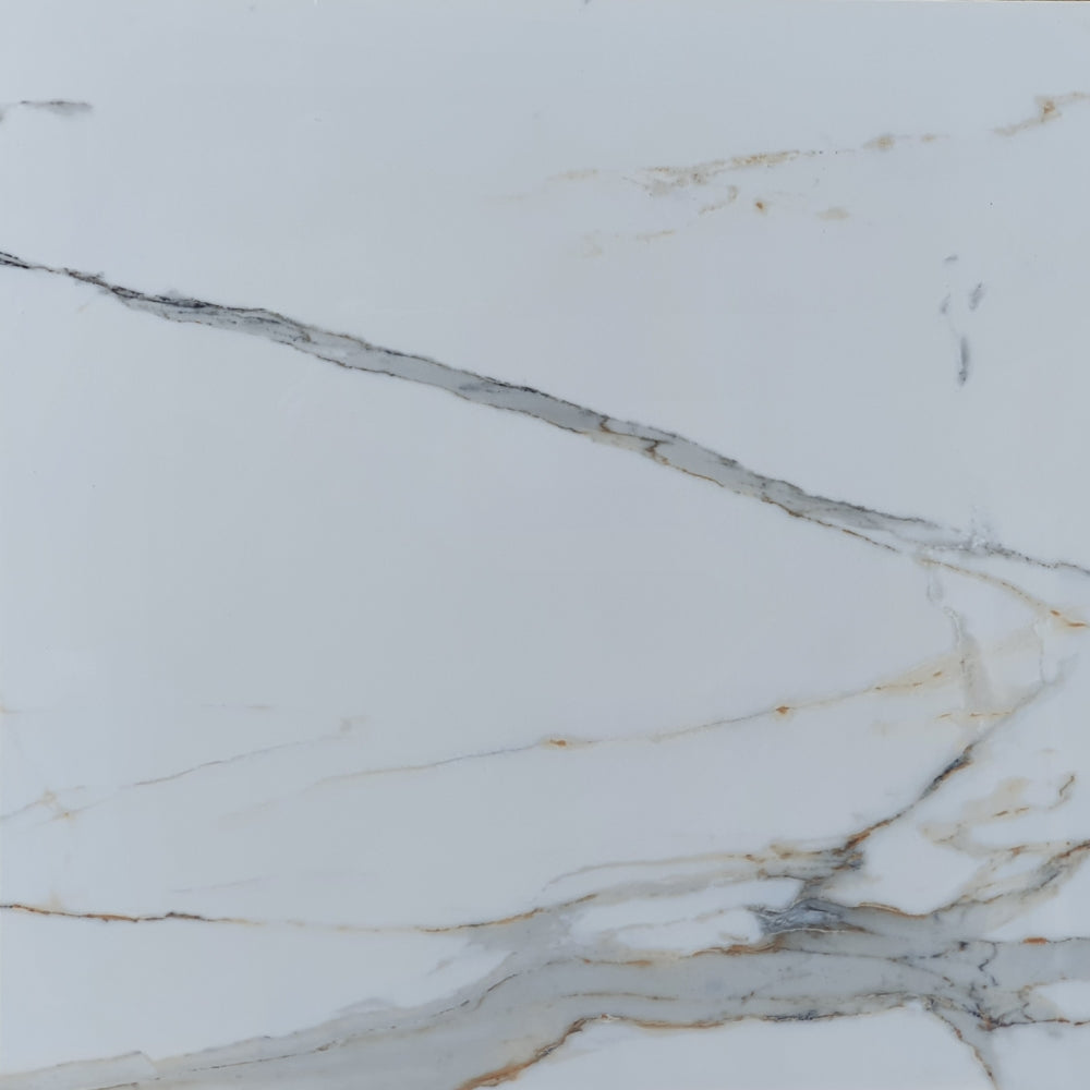 Regal Carrara Rectified Polished Porcelain (600mm x 600mm) Wall and Floor Tiles