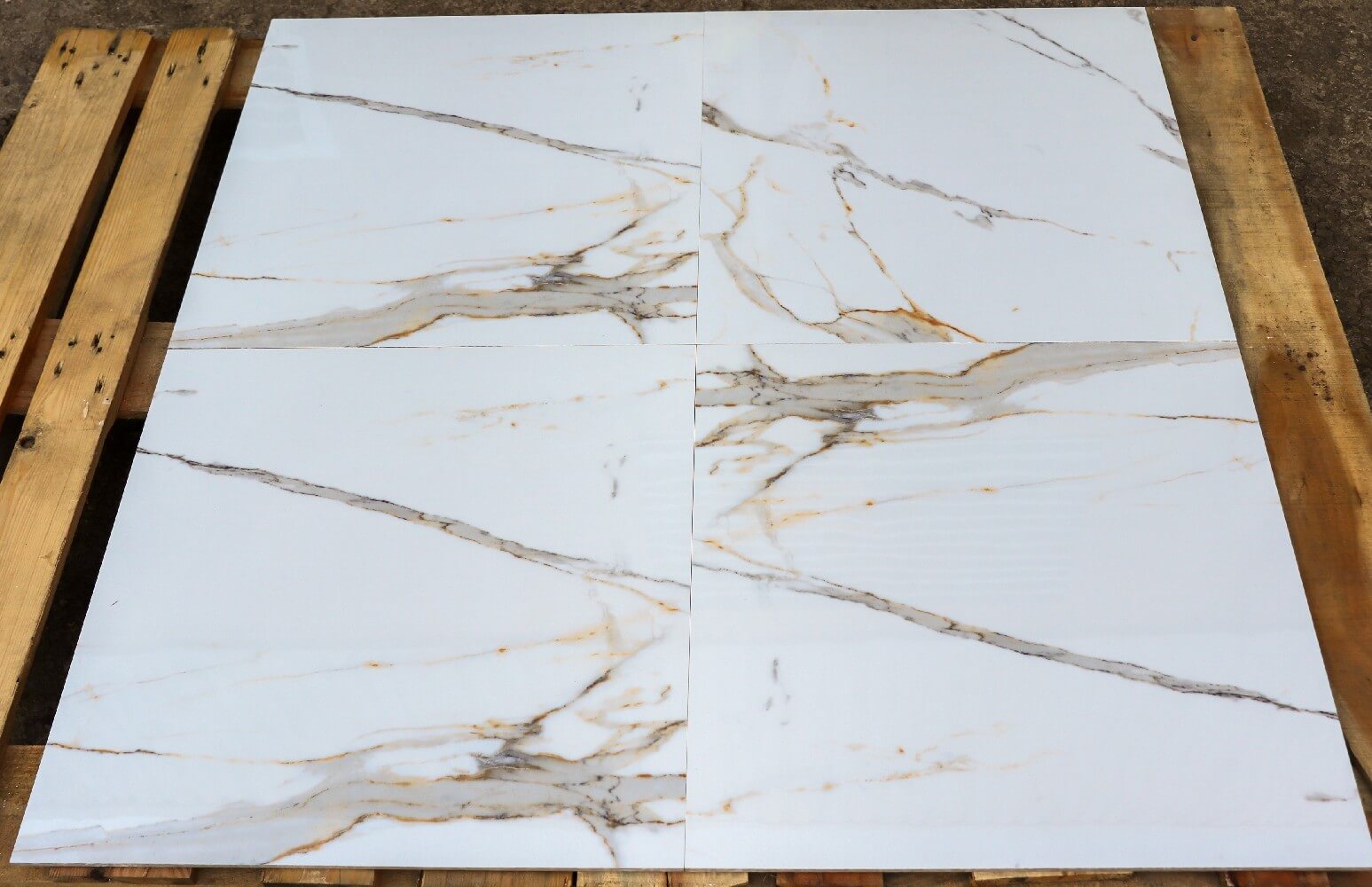 Regal Carrara Rectified Polished Porcelain (600mm x 600mm) Wall and Floor Tiles