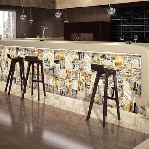 Retro Clippings Rectified Matt Ceramic 300x300mm płytka ścienna i podłogowa