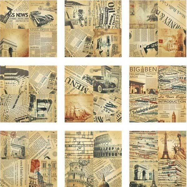 Retro Clippings Rectified Matt Ceramic 300x300mm płytka ścienna i podłogowa