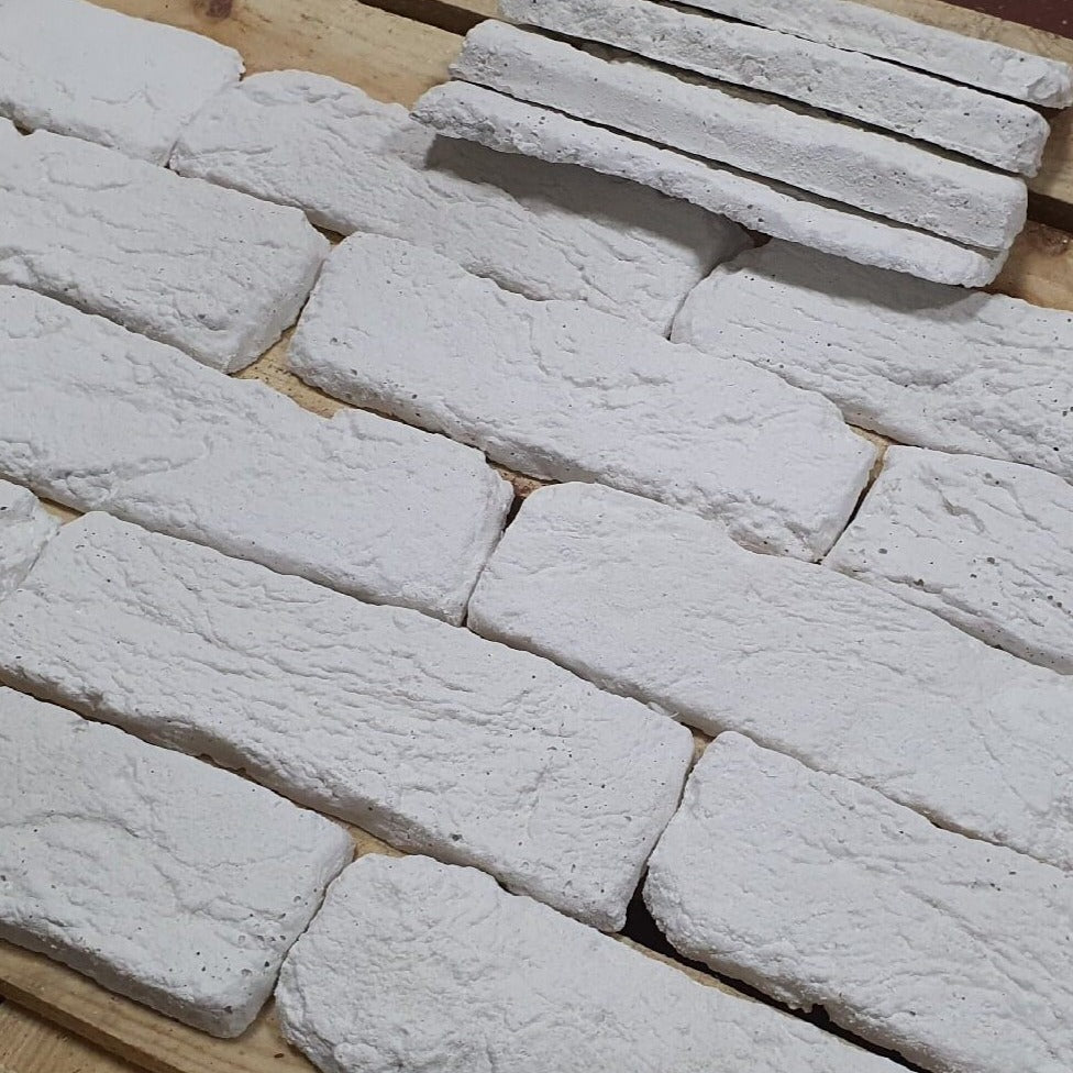 Rogerstone White Rustic Brick Slips