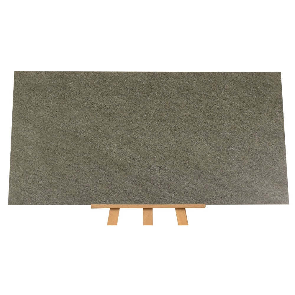 Gresie Satto Grey Rectificat Format Mare Efect Piatră Mat Porțelan Pardoseli și Pereți 600x1200mm (12596)