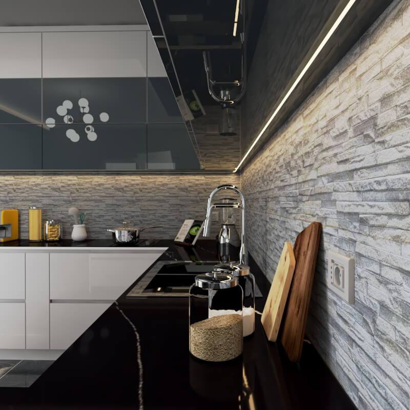 Silver Lily Split Face Slate Effect (300mm x 600mm) Rectified Matt Porcelain Decorative Wall Tile