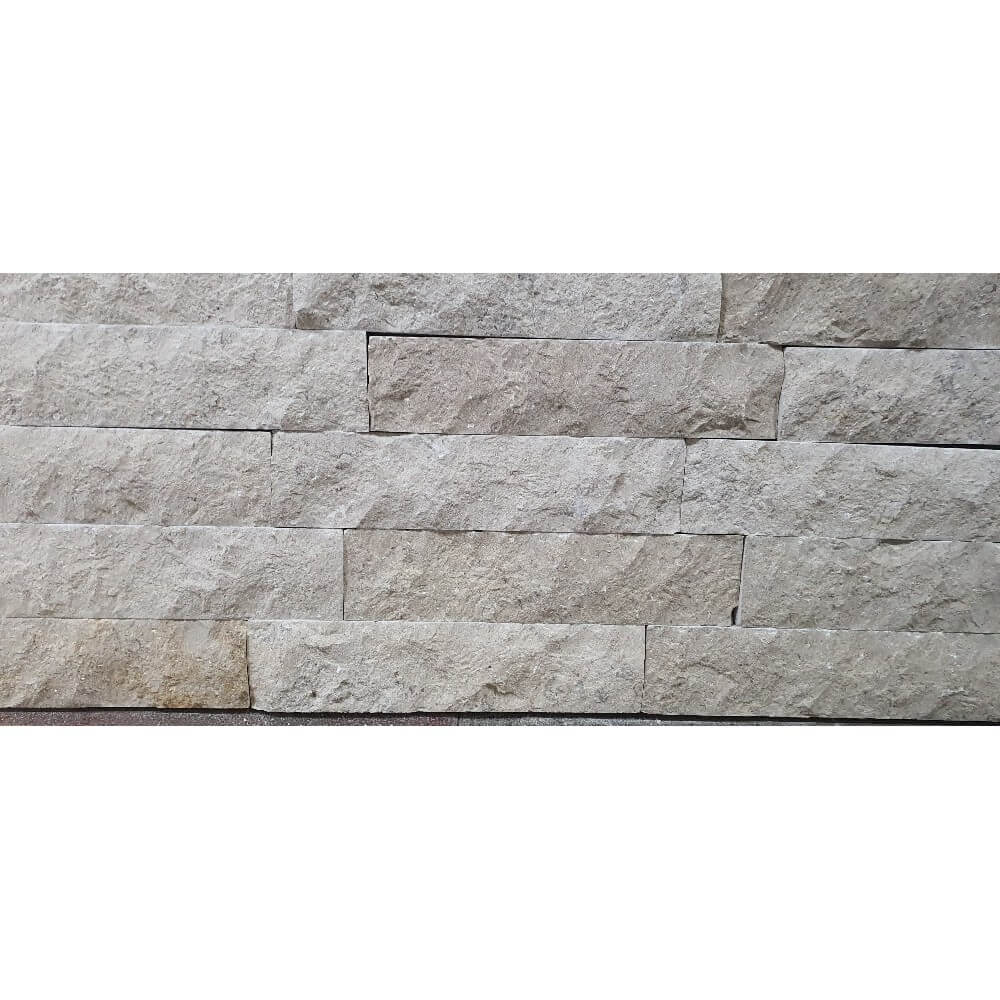 Sinia Pearl Natural Stone Marble Split Face (300mm x 70mm) Decorative Wall Tile