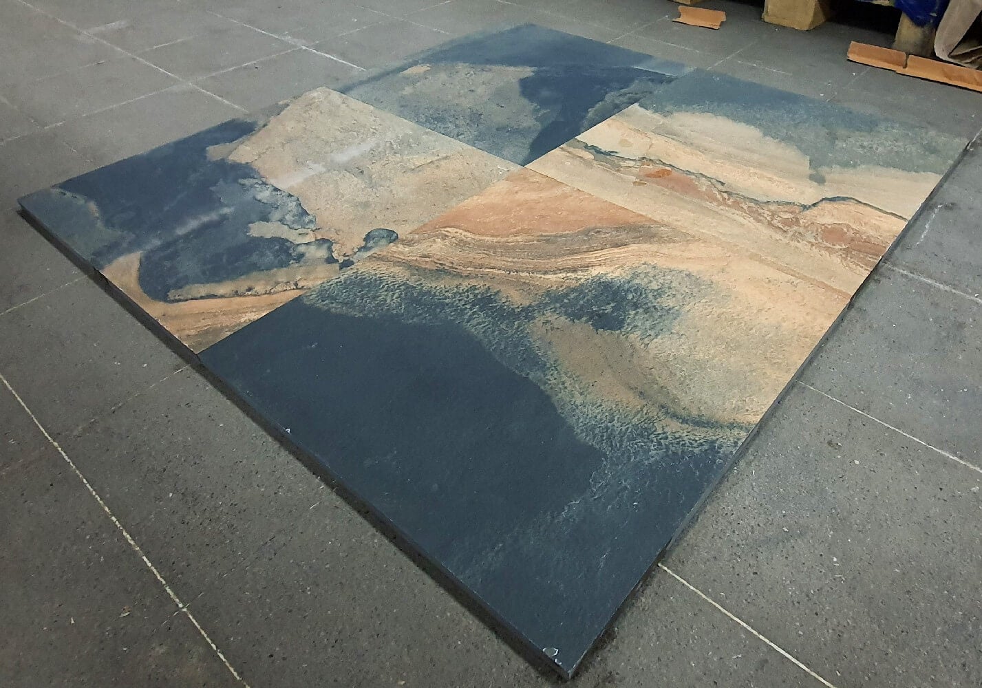 Slate Imperio Rectified Matt Porcelain 20mm (600mm x 600mm) Indoor and Outdoor Floor Tile