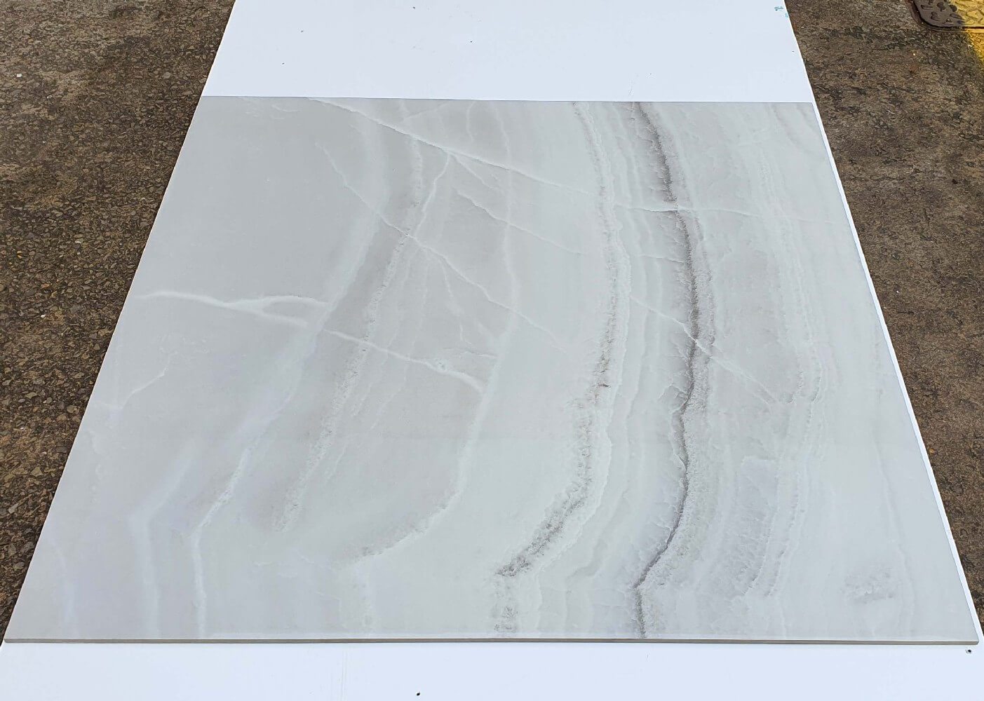 Smooth Onyx Rectified Large Format Polished Stone Effect Porcelain (1200mm x 1200mm) Floor & Wall Tiles