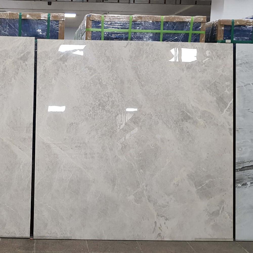 Porțelan Stark Crema rectificat format mare, lustruit cu efect de piatră, 1200x1200mm, faianta și pereți