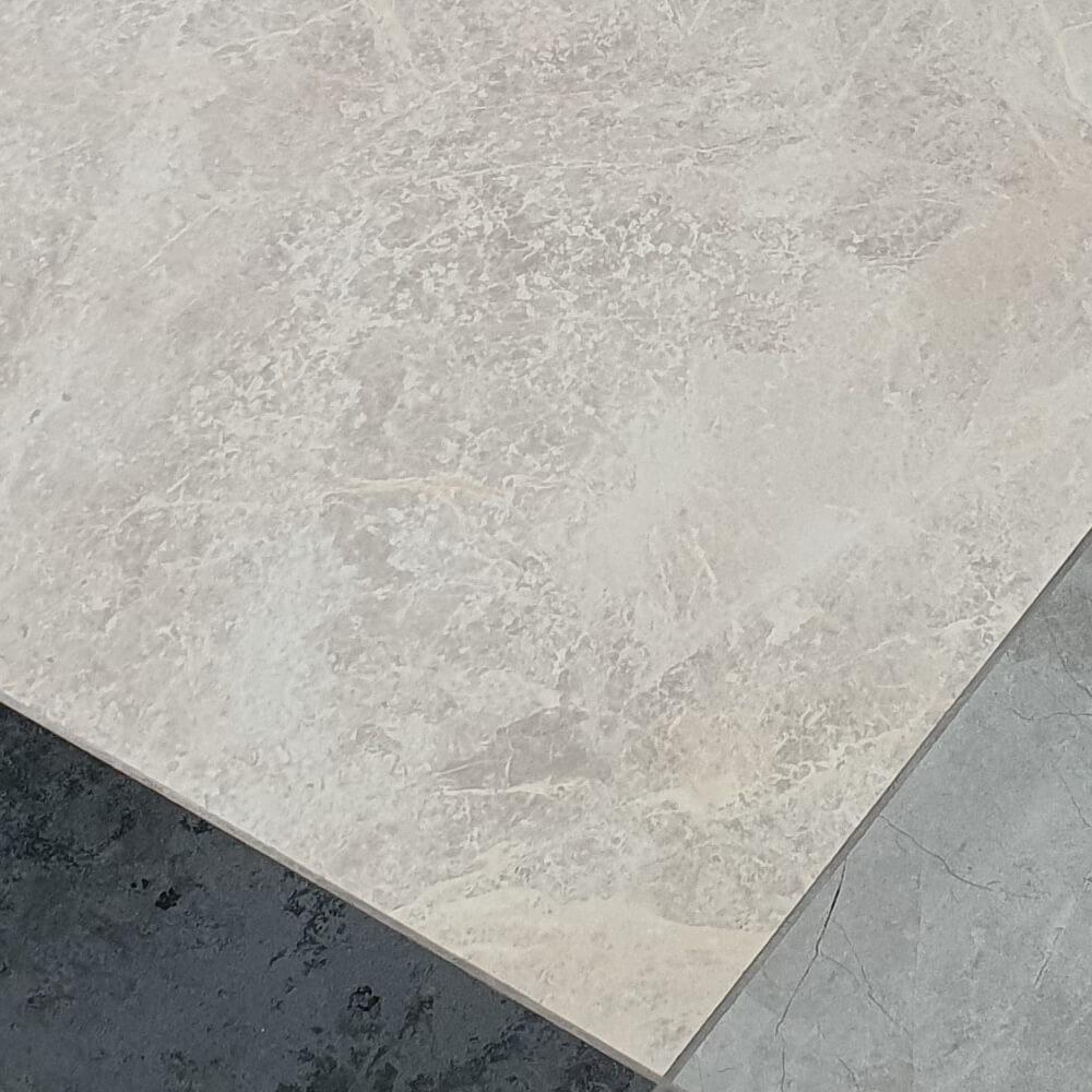 Porțelan Stark Crema rectificat format mare, lustruit cu efect de piatră, 1200x1200mm, faianta și pereți