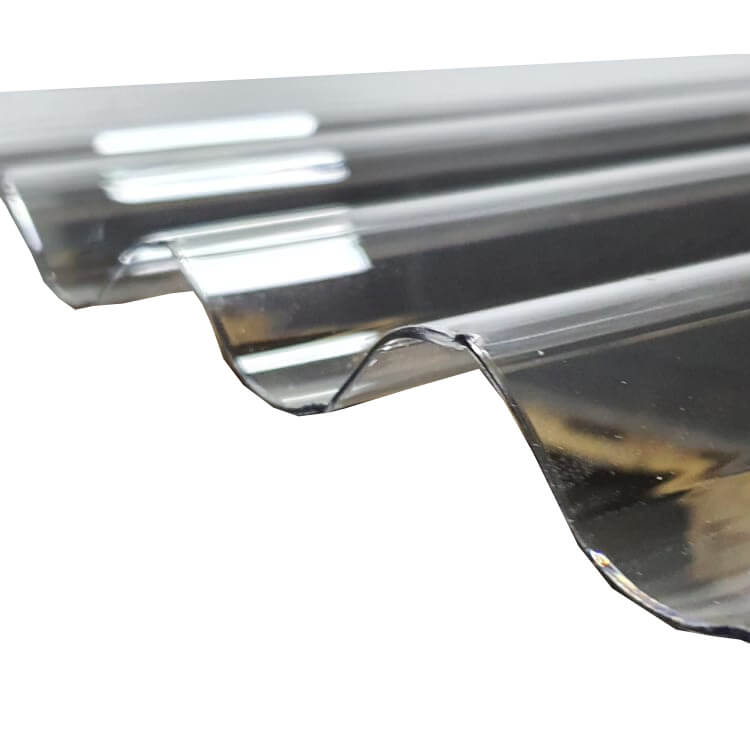 Plăci de policarbonat ondulat industrial, rezistente la furtuni și rezistente, foarte grele și grele Protecție UV dublă față