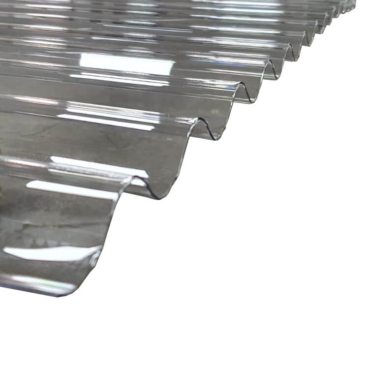 Plăci de policarbonat ondulat industrial, rezistente la furtuni și rezistente, foarte grele și grele Protecție UV dublă față