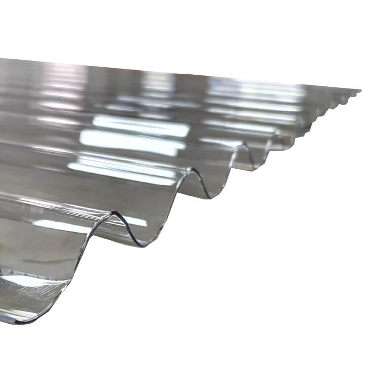 Plăci de policarbonat ondulat industrial, rezistente la furtuni și rezistente, foarte grele și grele Protecție UV dublă față