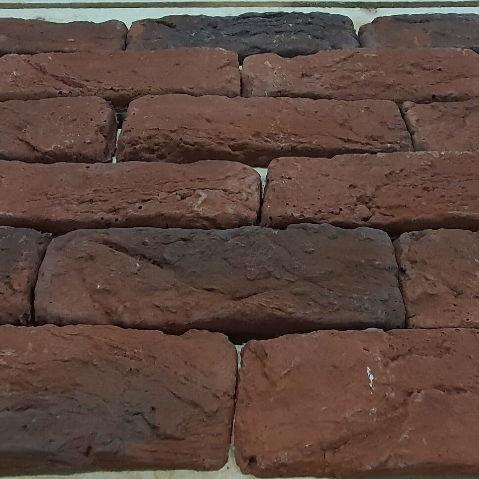 Taba Reclaimed Effect Red and Black Multi Vintage Brick Slips