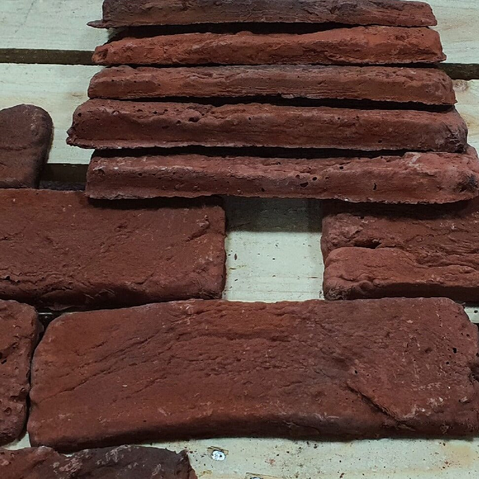 Taba Reclaimed Effect Red and Black Multi Vintage Brick Slips