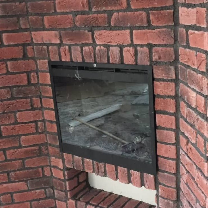 Taba Reclaimed Effect Red and Black Multi Vintage Brick Slips