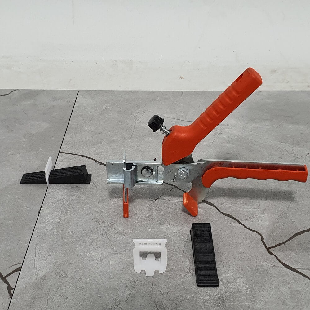 Pachet de sistem de nivelare a plăcilor (cleme + pene + clește)