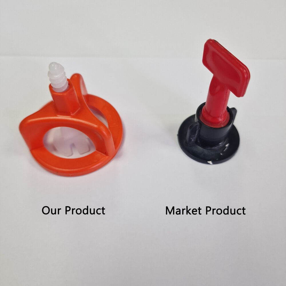 1mm 2mm Sistem de nivelare a plăcilor Twister Spin Caps