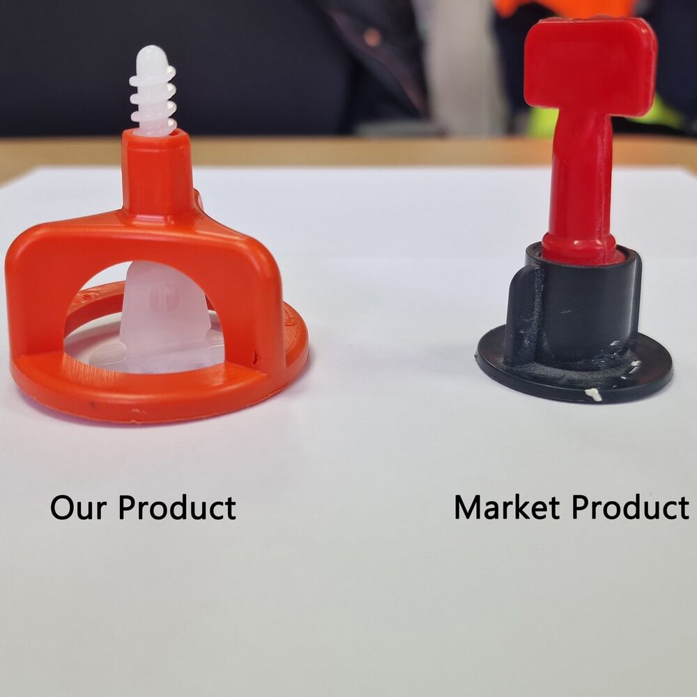 1mm 2mm Sistem de nivelare a plăcilor Twister Spin Caps