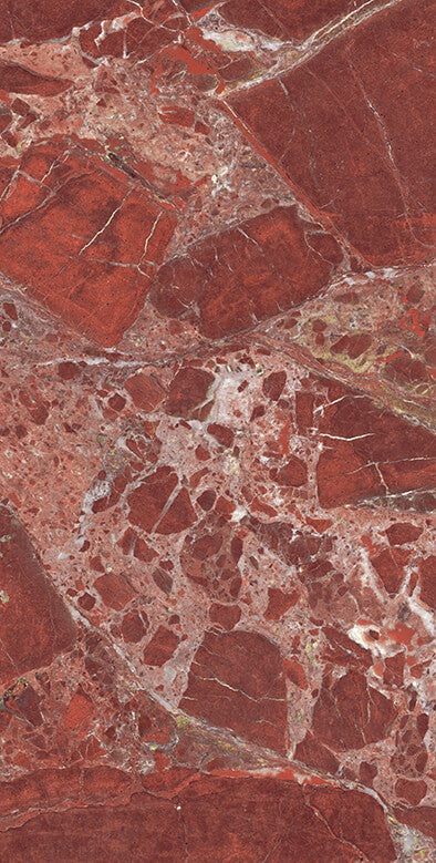 Torentio Red Rectified Large Format Exotic Surface Stone Effect Porcelain (800mm x 1600mm) Floor & Wall Tiles