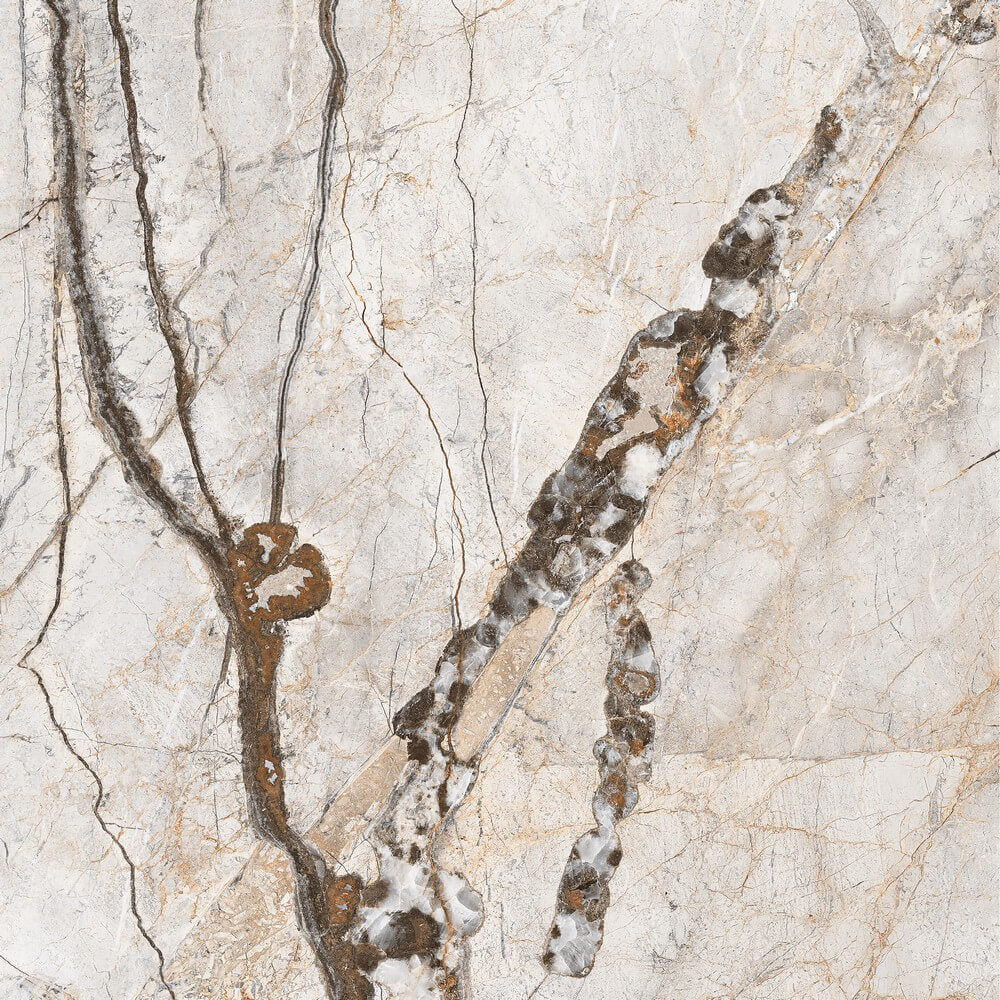 Porțelan cu efect de piatră lucios rectificat natural Tri Lite, 800x800mm, gresie și pardoseală