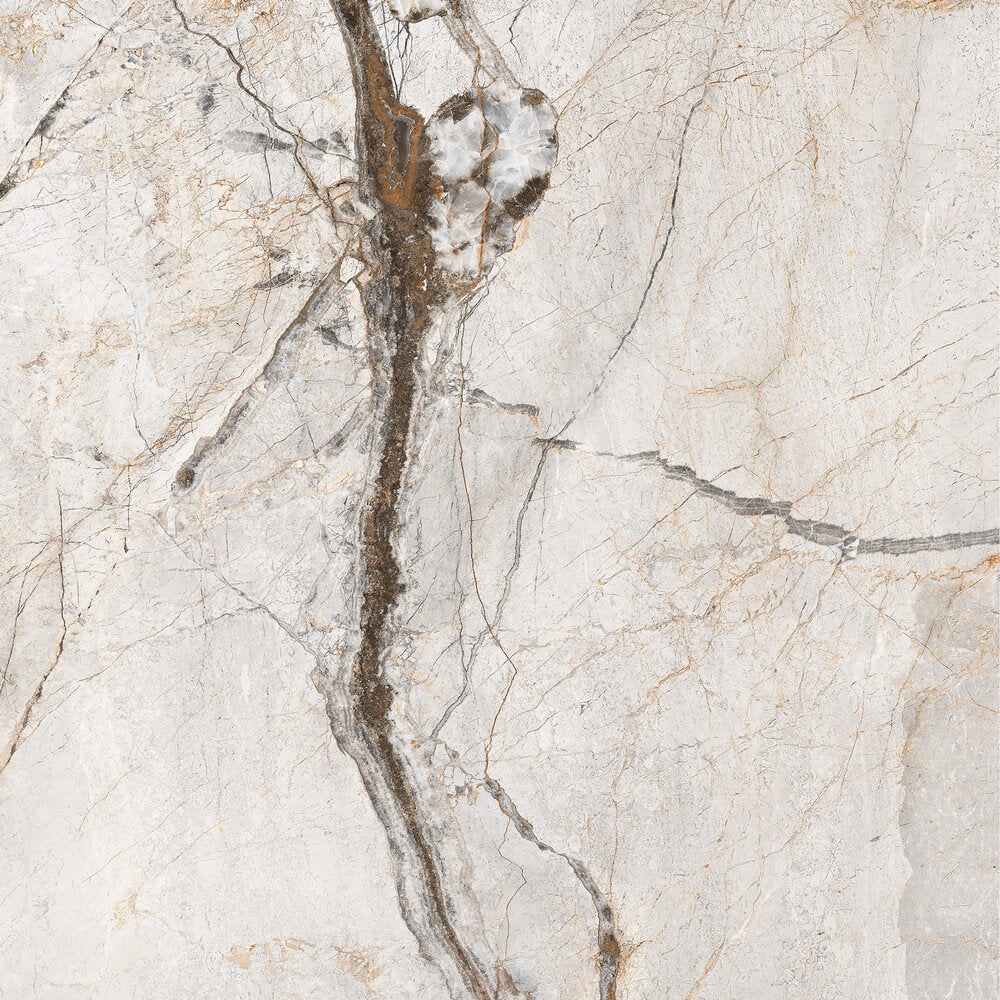 Porțelan cu efect de piatră lucios rectificat natural Tri Lite, 800x800mm, gresie și pardoseală