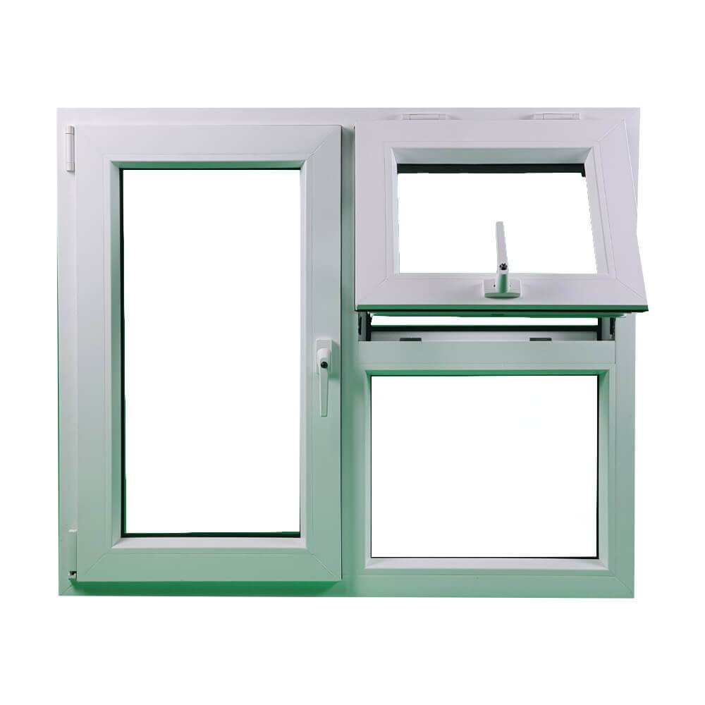 uPVC Left or Right & Top Hung Tilt and Turn Double Glazed Window Frame and Glass 85mm UK 2 Gasket Seal - Multi Size