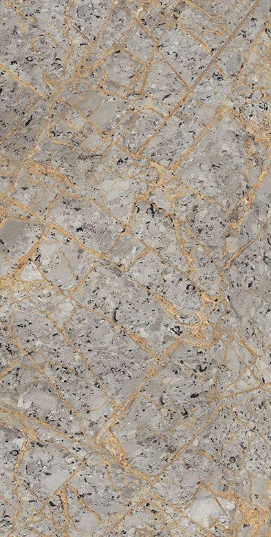 Płytki podłogowe i ścienne Versa Grey Rectified wielkoformatowy połysk z efektem kamienia 800x1600mm