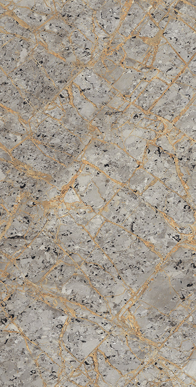 Płytki podłogowe i ścienne Versa Grey Rectified wielkoformatowy połysk z efektem kamienia 800x1600mm