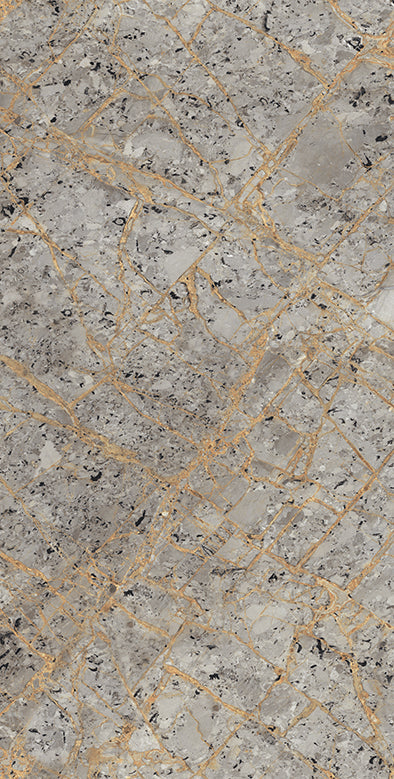 Płytki podłogowe i ścienne Versa Grey Rectified wielkoformatowy połysk z efektem kamienia 800x1600mm