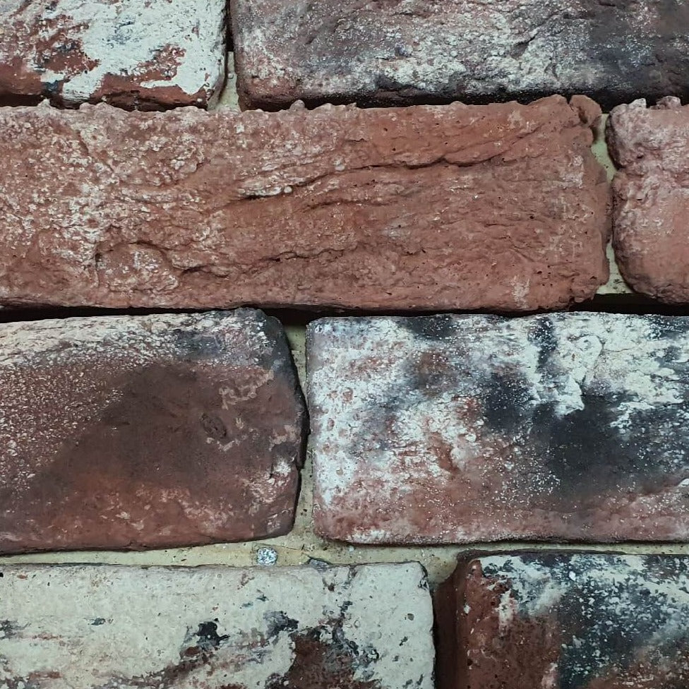 Volcano Reclaimed Effect Roșu și Negru Multi Brick Slips