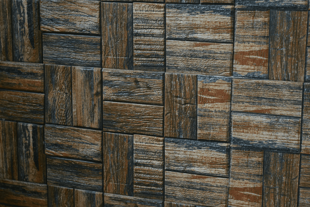 Placi de perete 300x600mm Porțelan Mat Rectificat Wenge Gold Split Face