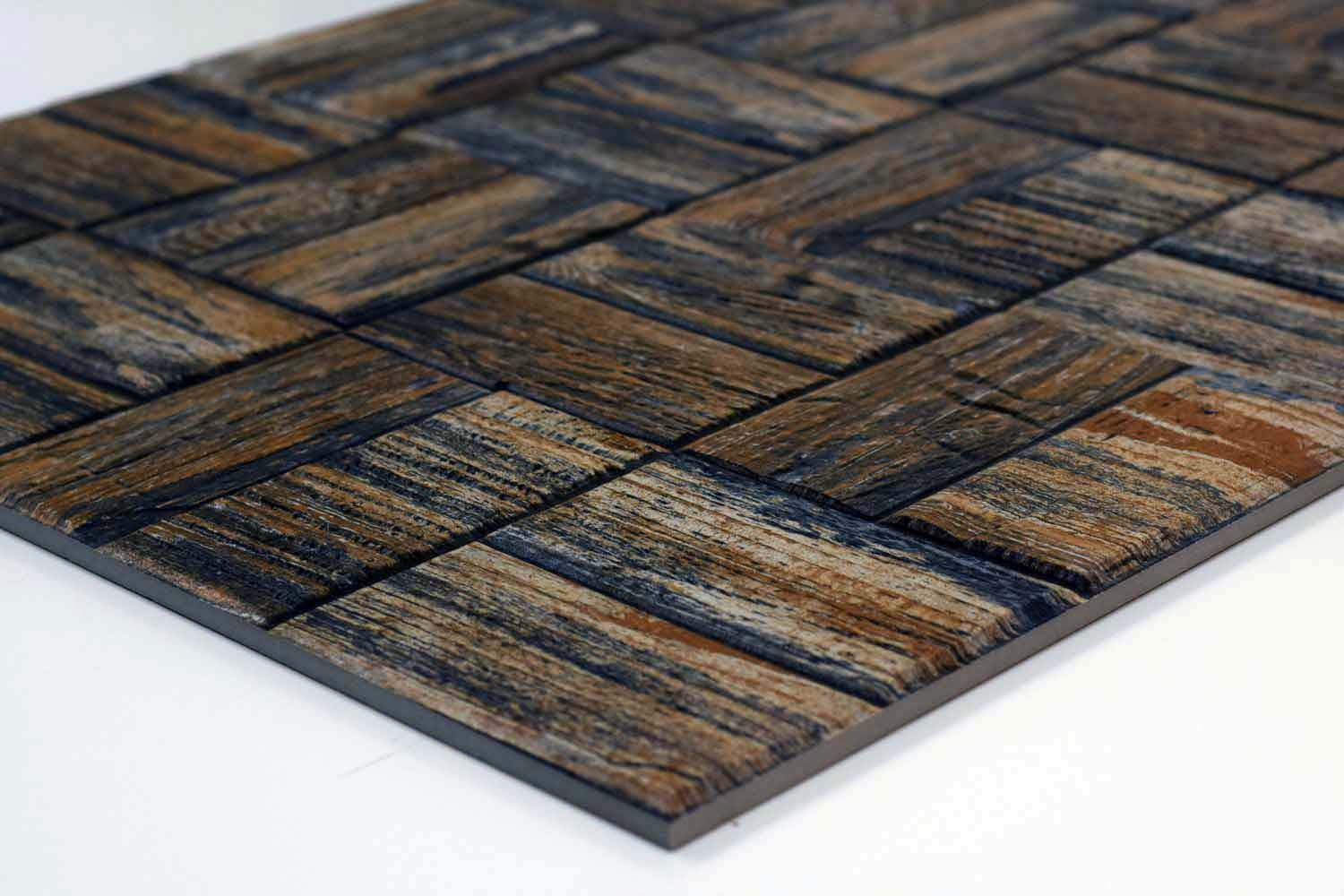 Placi de perete 300x600mm Porțelan Mat Rectificat Wenge Gold Split Face